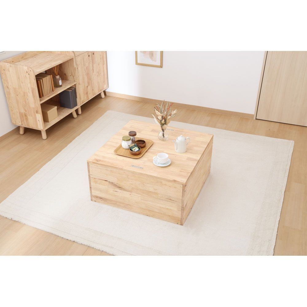 不二貿易 ＮＳ　ＴＡＴＡＭＩ　センターテーブル【メーカー直送・代引不可】, ナチュラル, 幅800mm×奥行800mm×高さmm