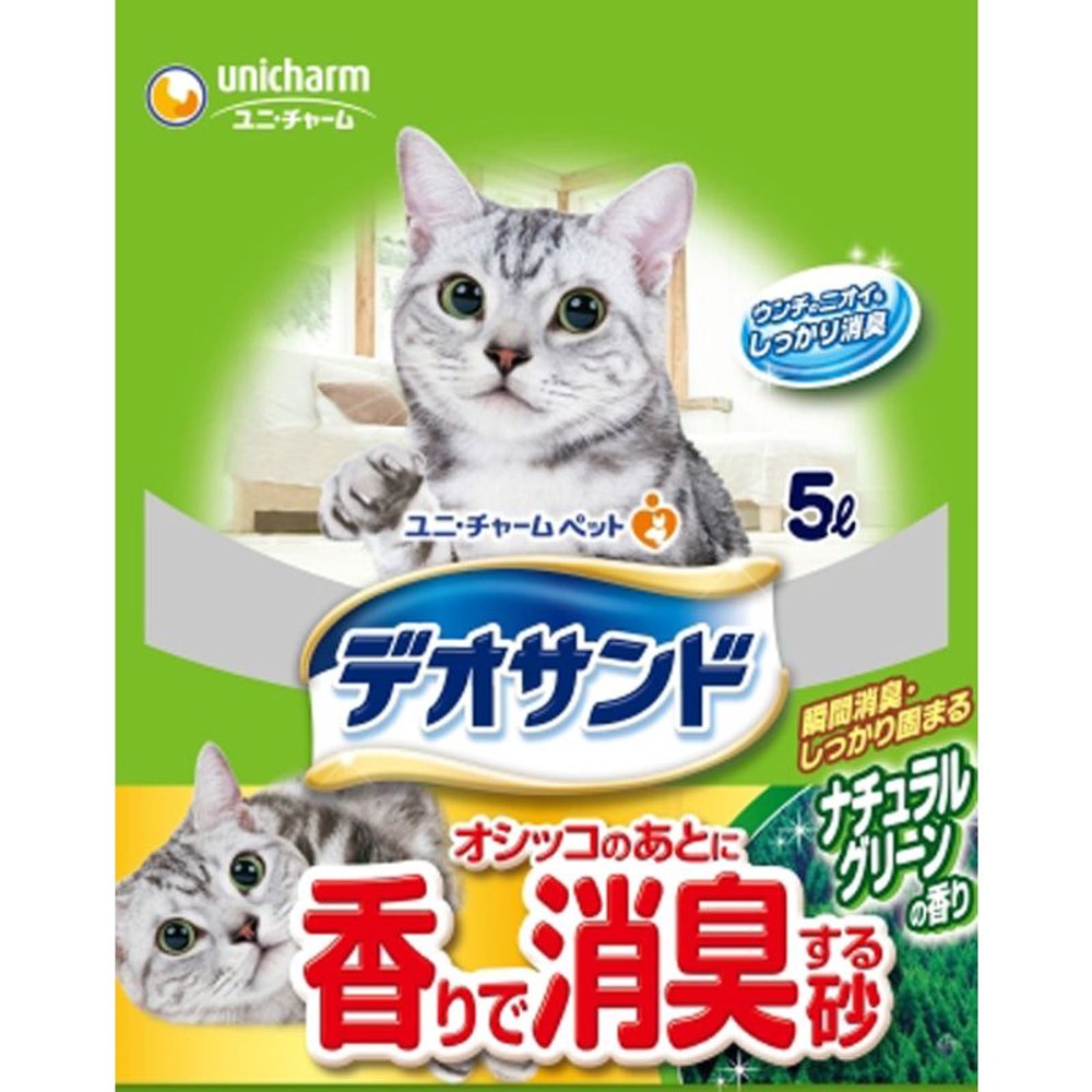 デオサンド香りで消臭する砂　ナチュラルグリーンの香り　5Ｌ, その他カラー１, その他サイズ１