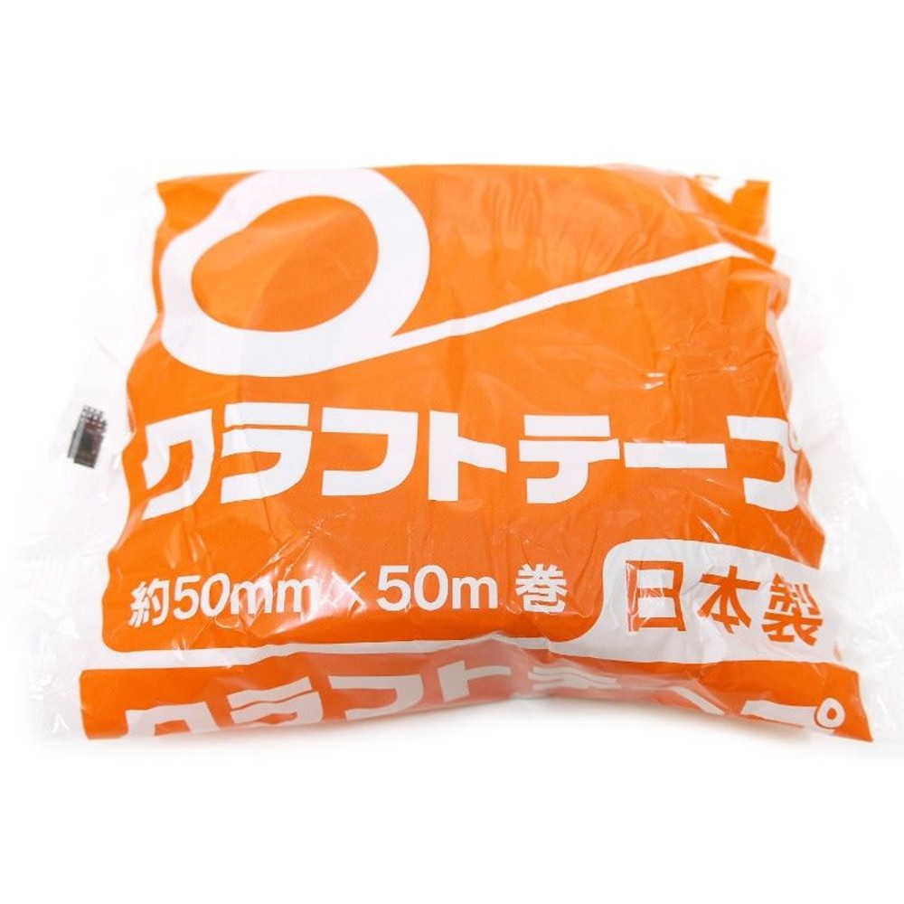 クラフトテープ　約50ｍｍ×50ｍ巻, -, 1P