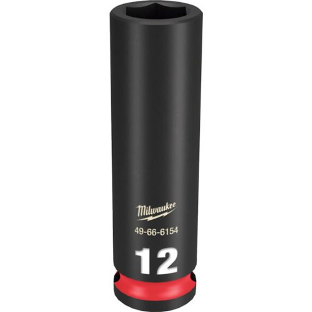milwaukee SHOCKWAVE IMPACT DUTY ディープインパクトソケット 3/8インチ(9.5mm)角 12mm, 49-66-6154, 12mm