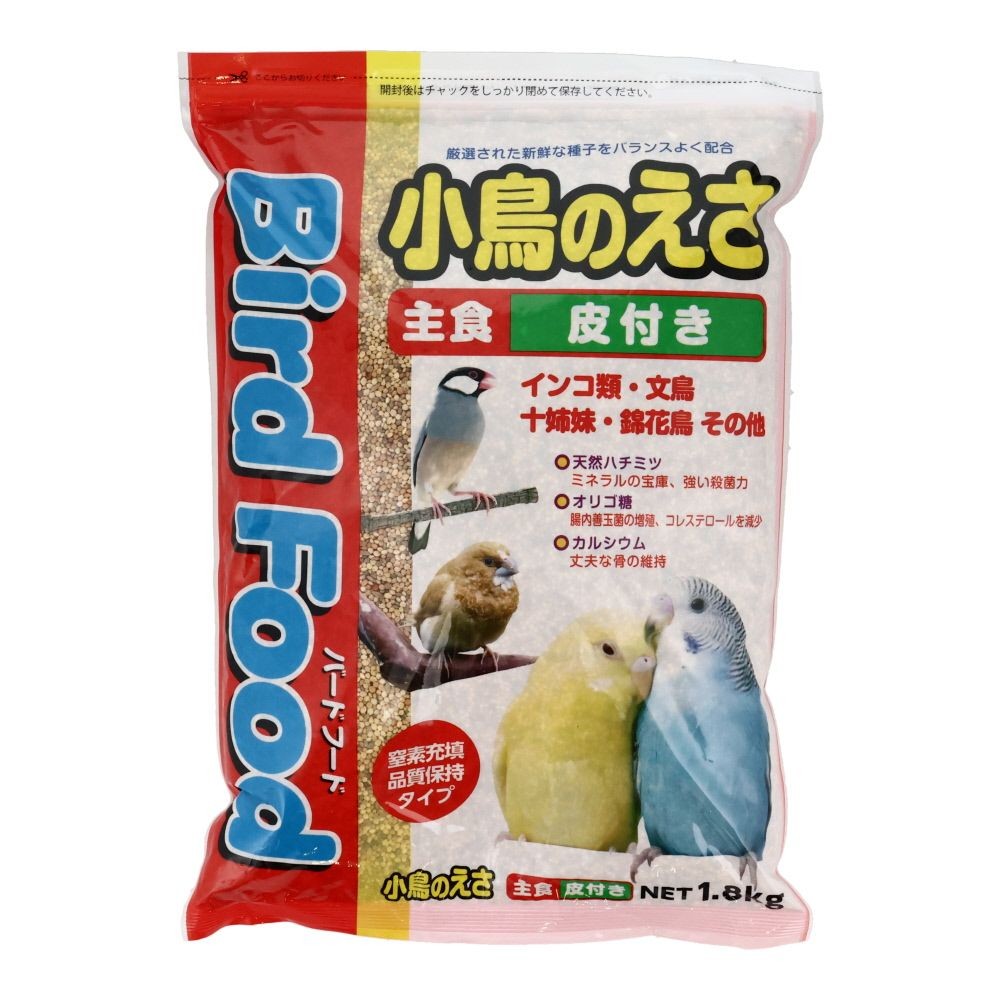 NPF　小鳥のえさ　1.8kg　皮付き, 主食（皮付き）, 1.8kg