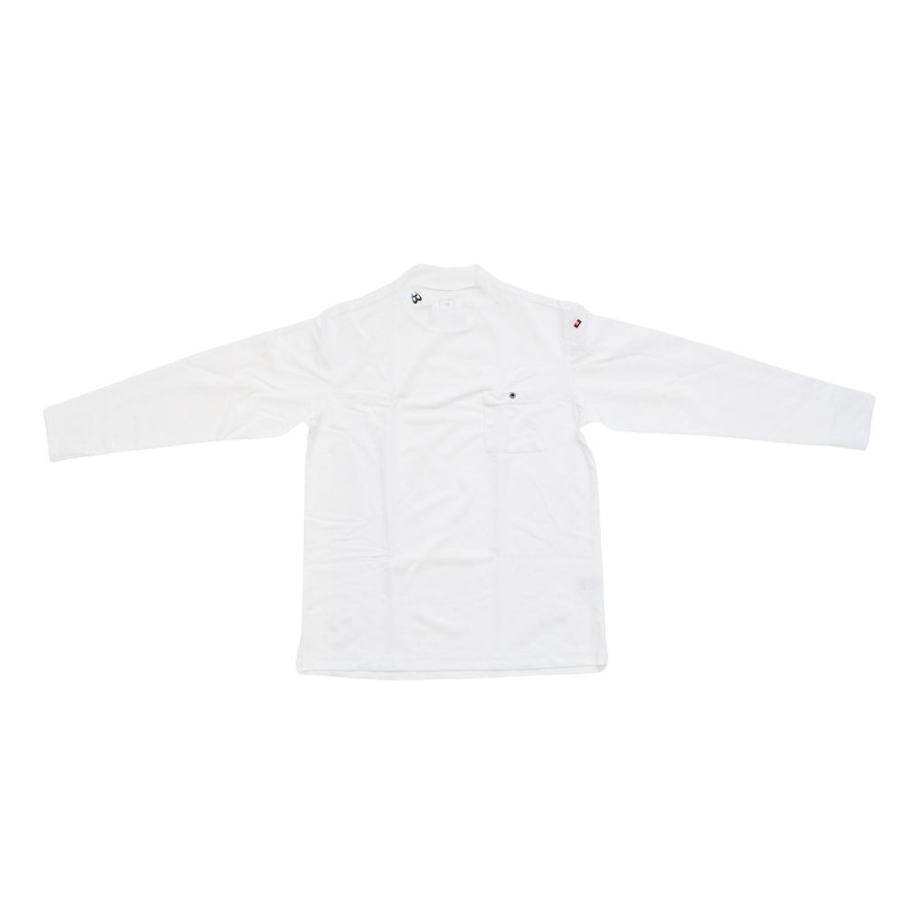 655 モックネックロングＴシャツ, ホワイト, Mサイズ