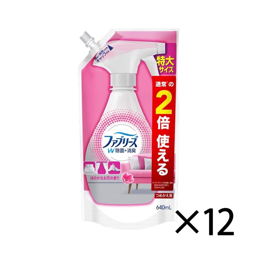 【数量限定】ファブリーズＷ除菌　ほのかなお花の香り　特大　640ｍｌ ×12個セット, その他カラー１, その他サイズ１