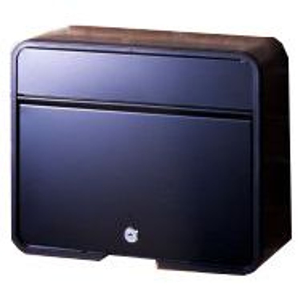 スチールポスト鍵付ＦＨー５８Ｐ（ＭＢＫ）, ブラック, A4