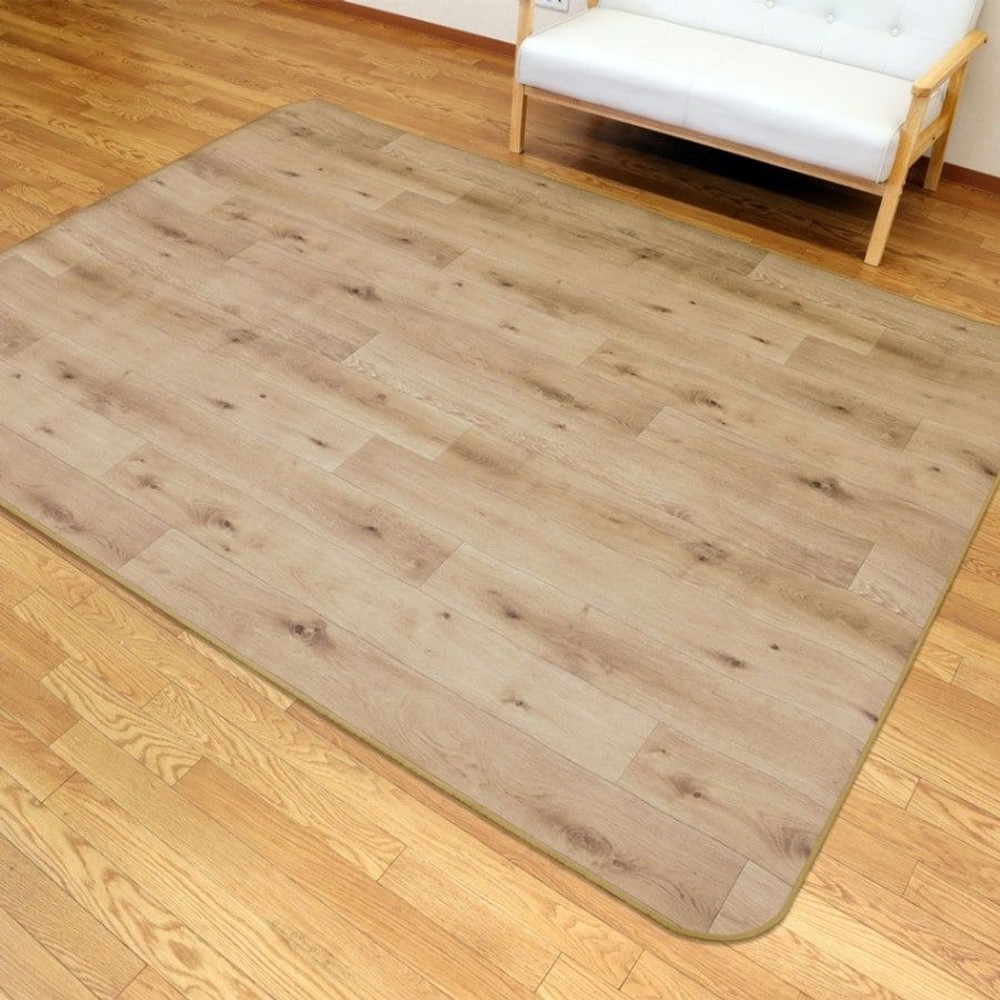 【メーカー直送・代引不可】大島屋 消臭クッションフロアラグ, グレー, 182×300cm