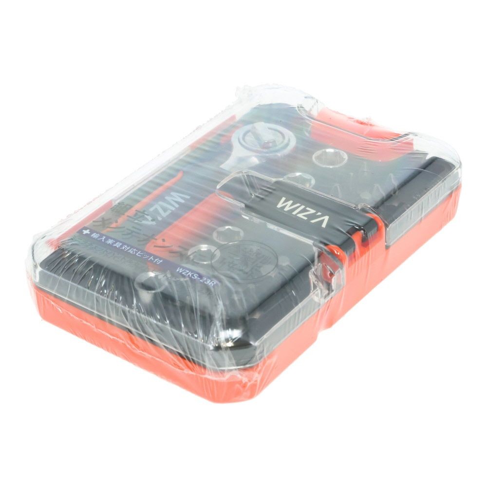 ウイザ WIZ'A　ミニラチェットハンドルセット　ＧＴＫＳー２３Ｒ, オレンジ, 23点