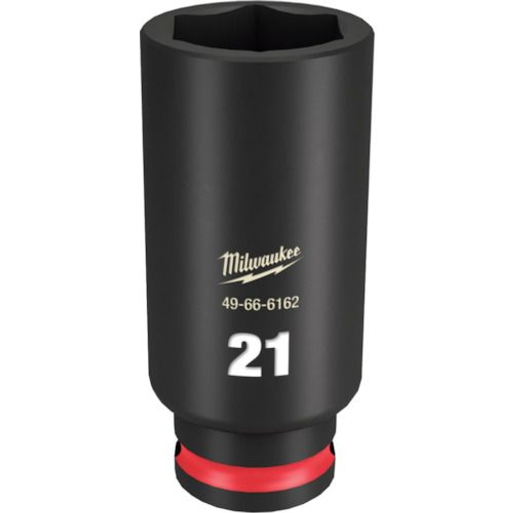 milwaukee SHOCKWAVE IMPACT DUTY ディープインパクトソケット 3/8インチ(9.5mm)角 21mm, 49-66-6162, 21mm